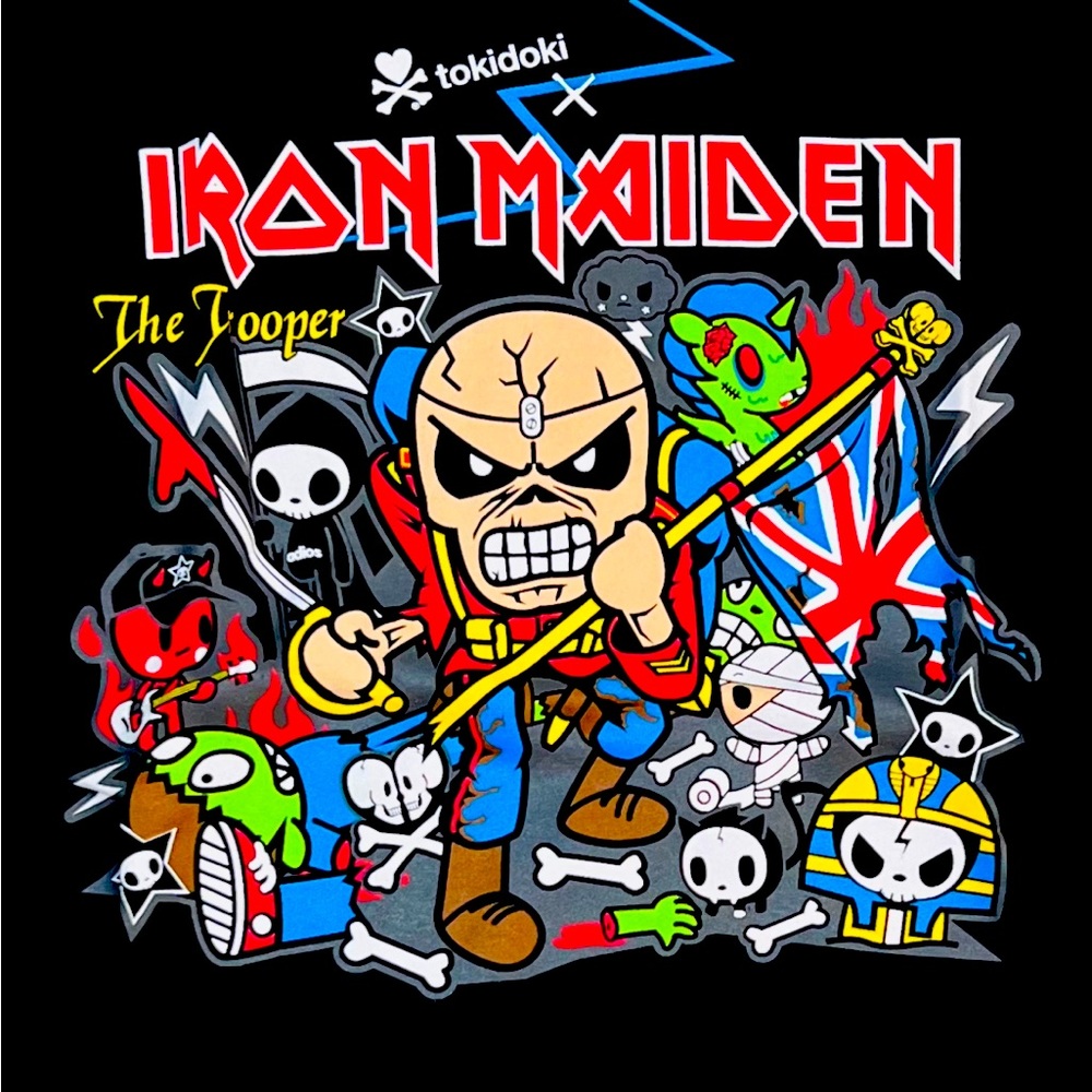 Tokidoki x Iron Maiden The trooper shirt NWT Limited edition